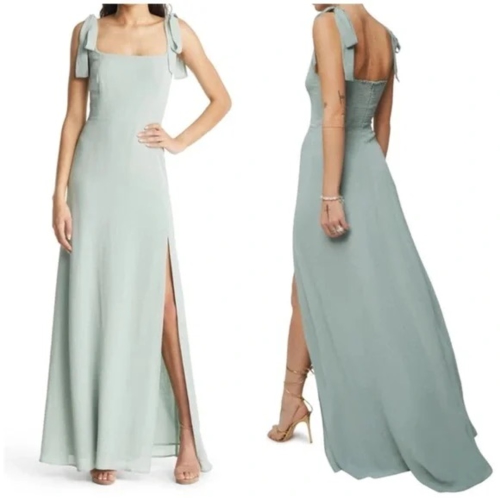 Reformation Westerly Celadon Dress